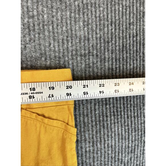 Loft Outlet Womens Shorts Size 16 Yellow Linen Blend Embroidered Bohemian Preppy - Picture 5 of 9